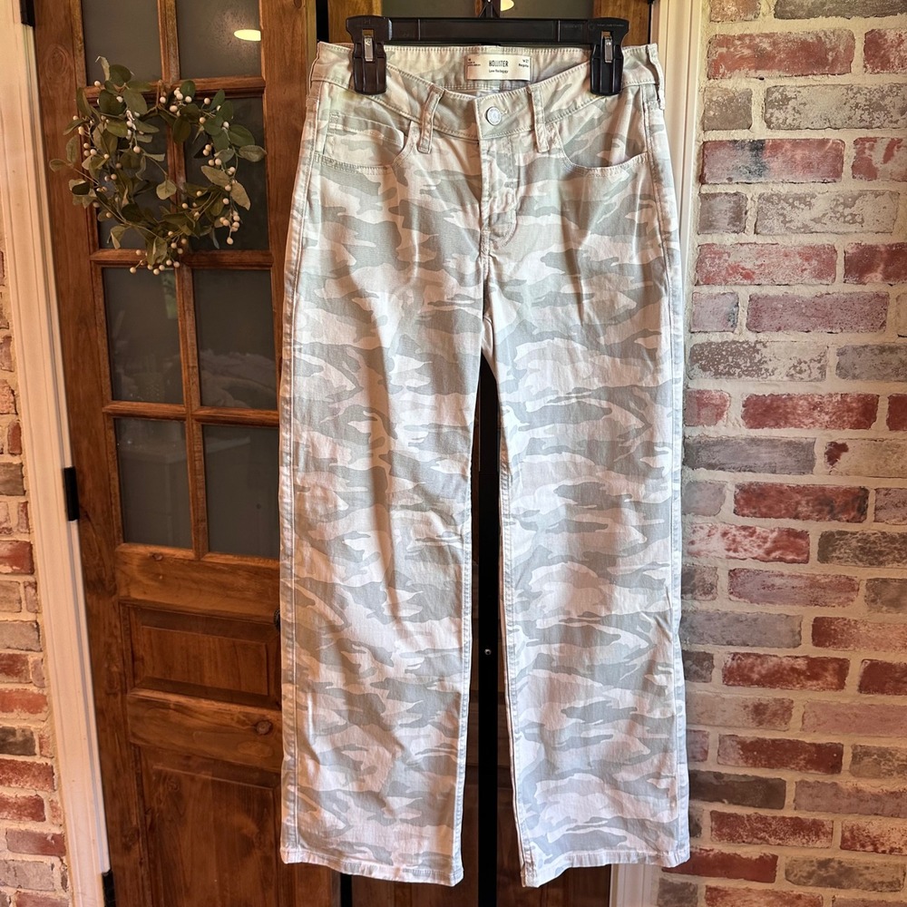 Hollister Pants Womens 27 Camo Low Rise Wide Leg Streetwear Utility Gorpcore 4R